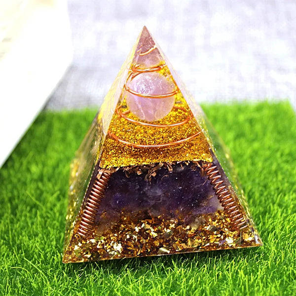 Energy Pink Crystal Pyramid-ToShay.org