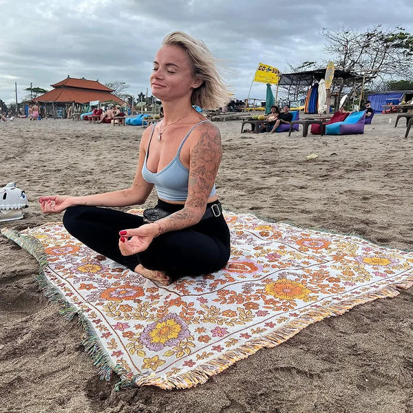 Mandala Beach Blanket-ToShay.org