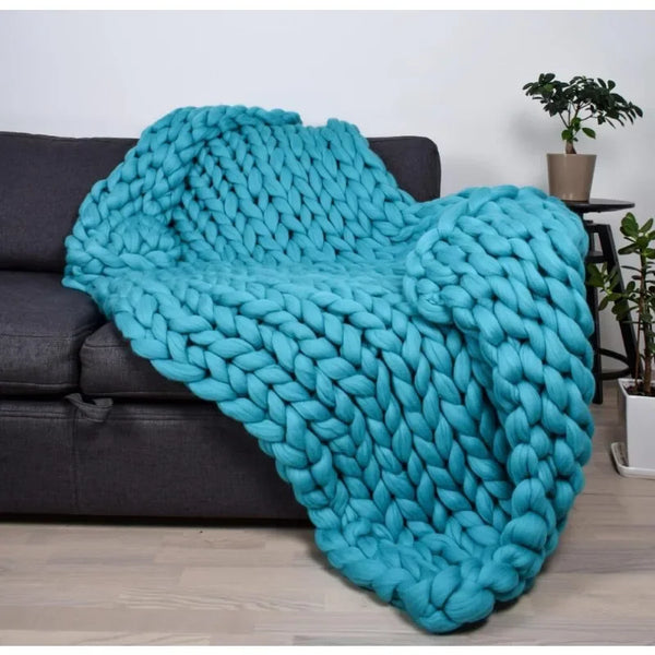 Knitted Throw Blanket-ToShay.org