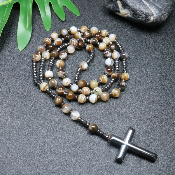 Mixed Quartz Crystal Rosary Beads-ToShay.org