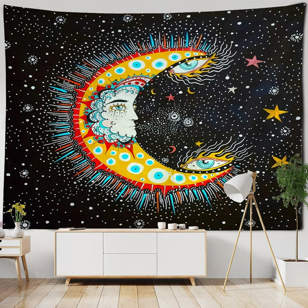 Sun Moon Art tapestry-ToShay.org