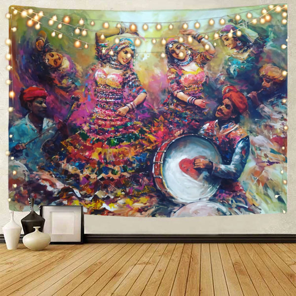 Indian Dance Art Tapestry-ToShay.org