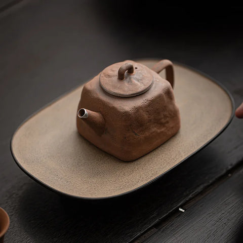 Stoneware Rock Clay Teapot-ToShay.org