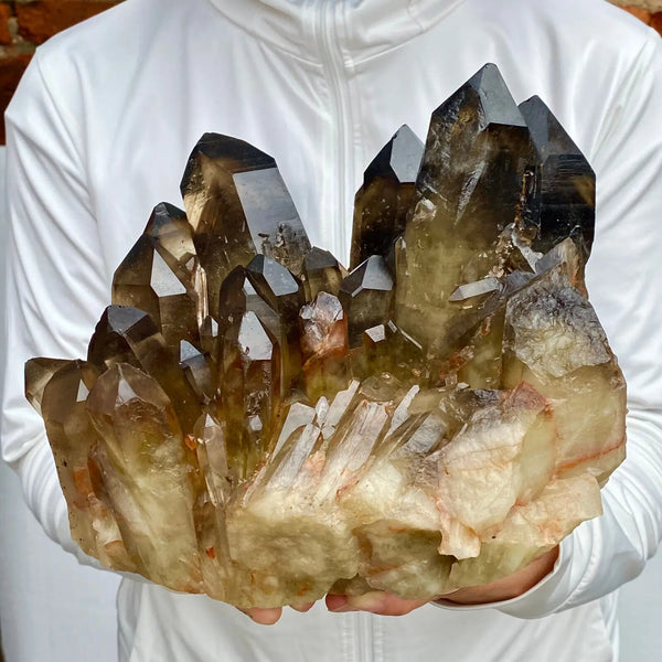 Smokey Quartz Crystal Cluster-ToShay.org