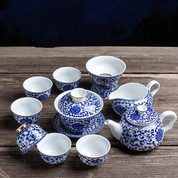 Blue White Porcelain Tea Sets-ToShay.org