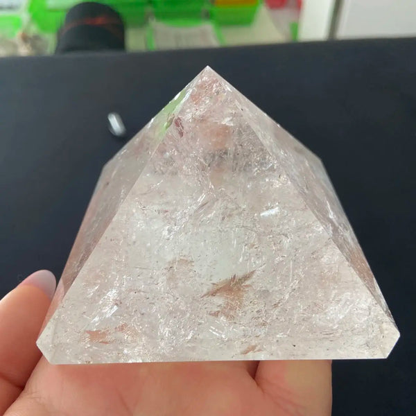 White Quartz Crystal Pyramid-ToShay.org