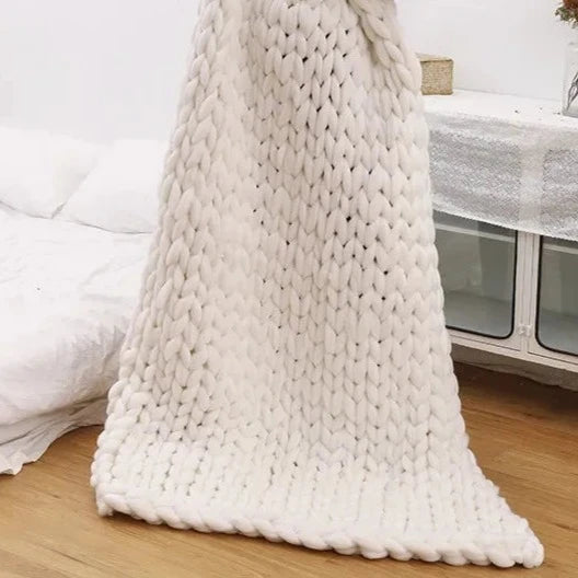 Knitted Throw Blanket-ToShay.org