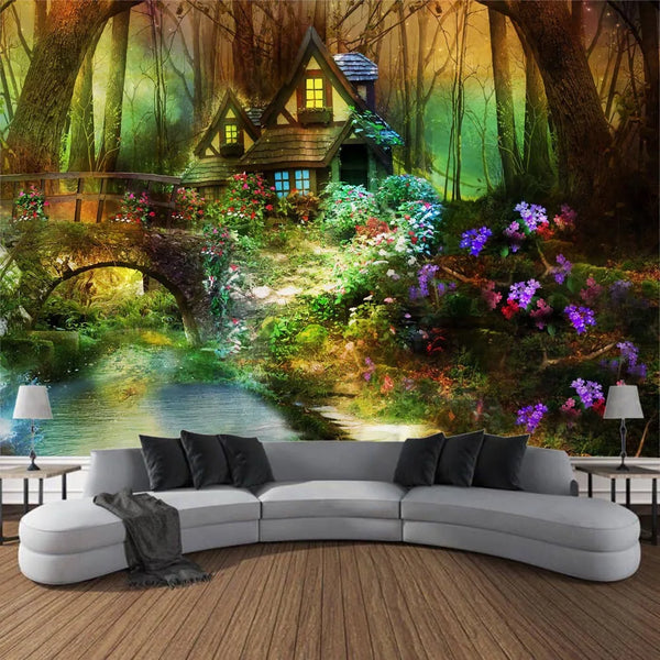 Fairytale Castle Tapestry-ToShay.org