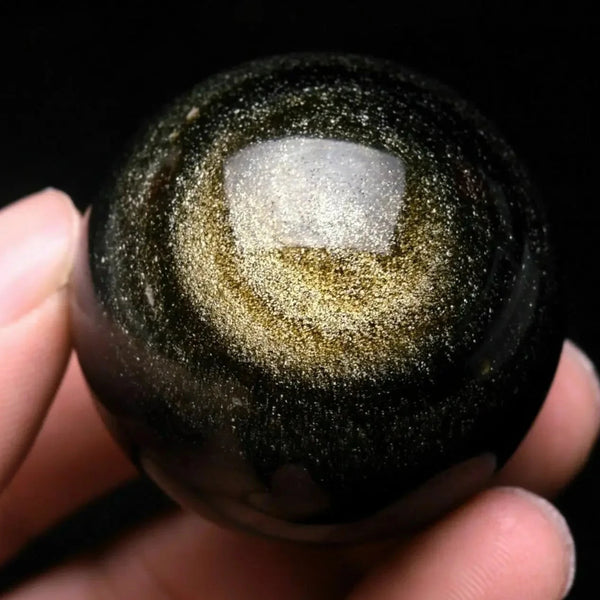 Gold Obsidian Ball-ToShay.org