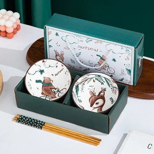 Panda Ceramic Bowls Gift Set-ToShay.org