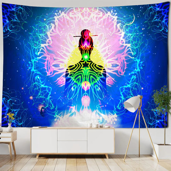 Chakra Meditation Tapestry-ToShay.org