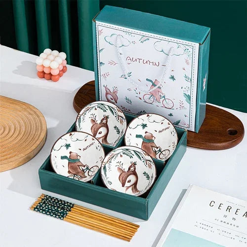 Panda Ceramic Bowls Gift Set-ToShay.org