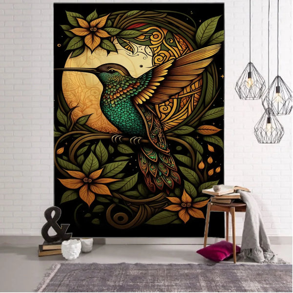 Humming Bird Art Tapestry-ToShay.org