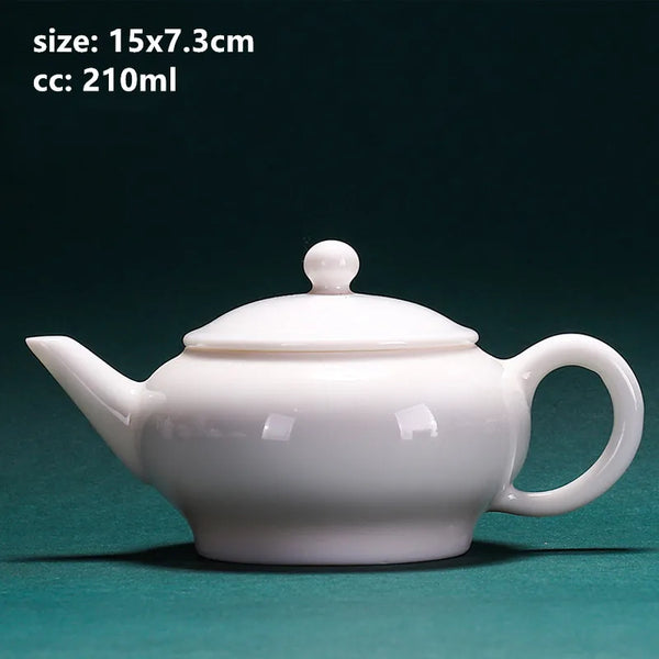 White Porcelain Teapots-ToShay.org