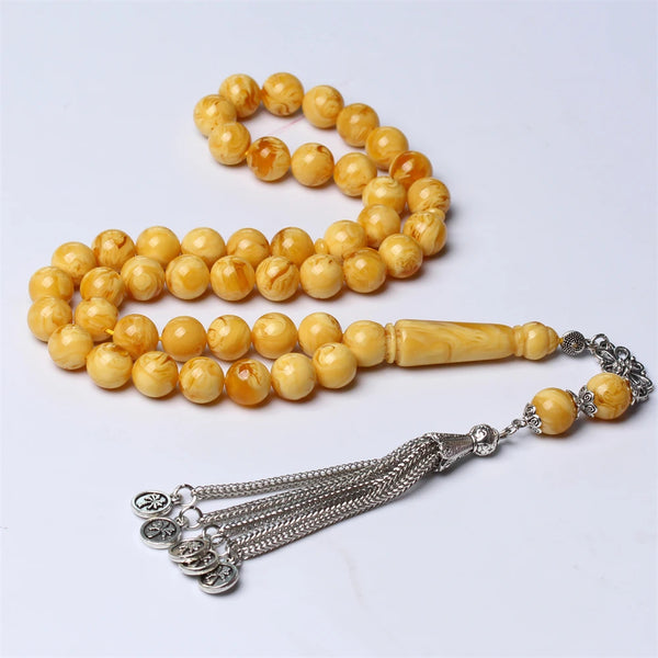 Yellow Amber Prayer Beads-ToShay.org