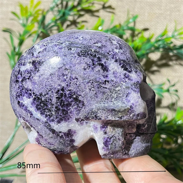 Purple Sphalerite Skull-ToShay.org