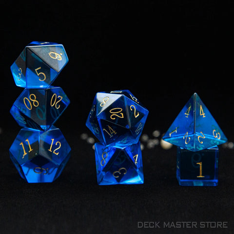 Blue Glass Dice-ToShay.org