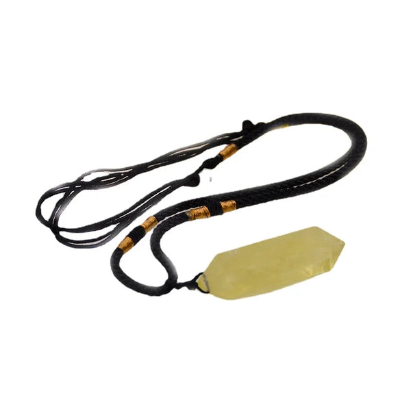 Yellow Citrine Crystal Pendant-ToShay.org