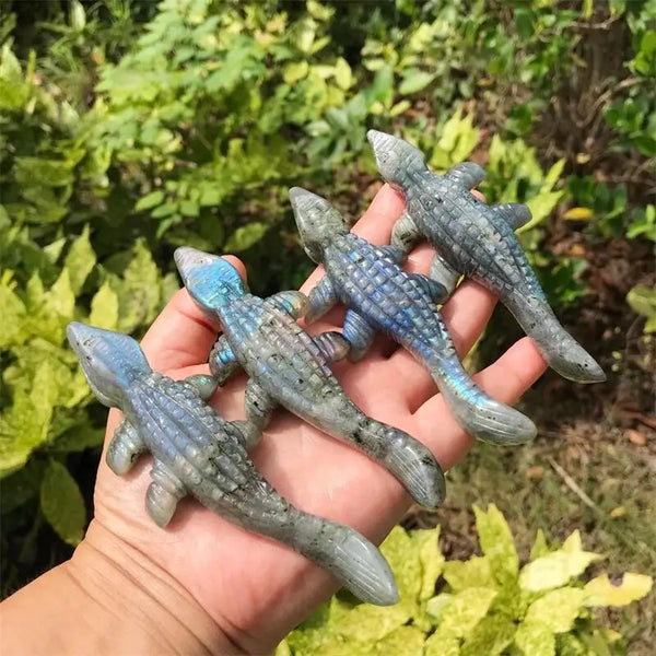 Blue Labradorite Crocodile-ToShay.org