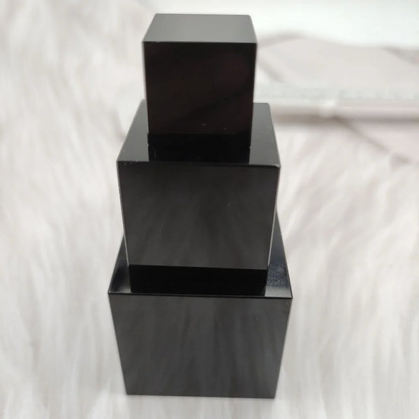 Black Obsidian Quartz Cube-ToShay.org