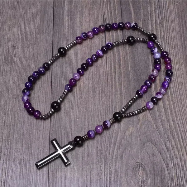 Mixed Quartz Crystal Rosary Beads-ToShay.org