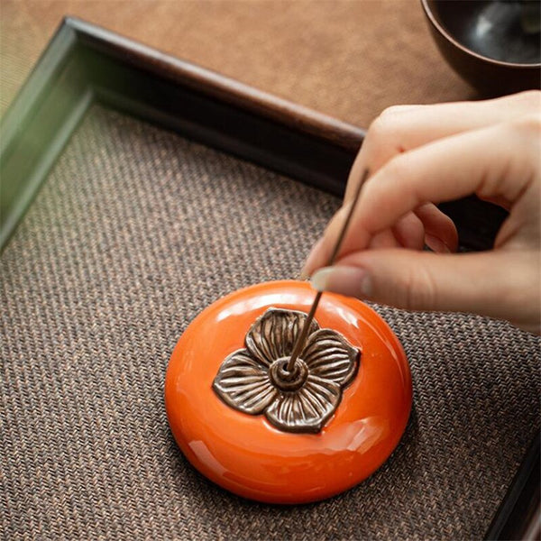 Persimmon Incense Sticks Holder-ToShay.org