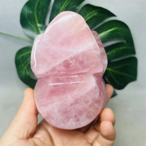 Pink Rose Quartz Skull-ToShay.org