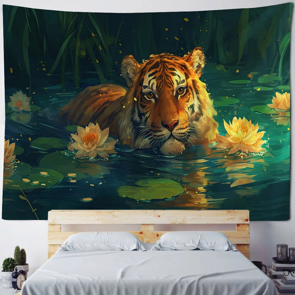 Tiger Art Tapestry-ToShay.org