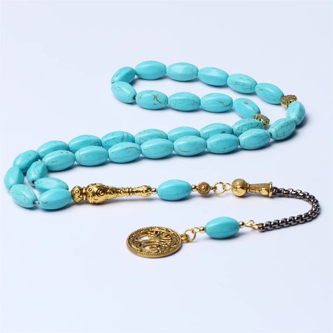 Blue Turquoise Prayer Beads-ToShay.org