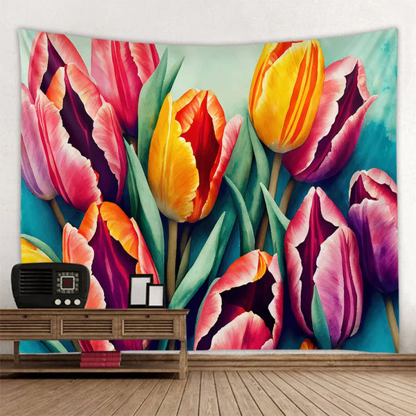 Flower Art Tapestry-ToShay.org