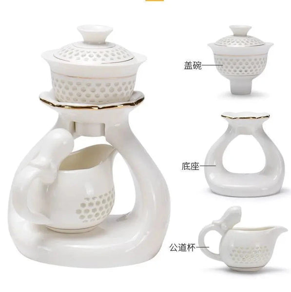 White Porcelain Tea Set-ToShay.org