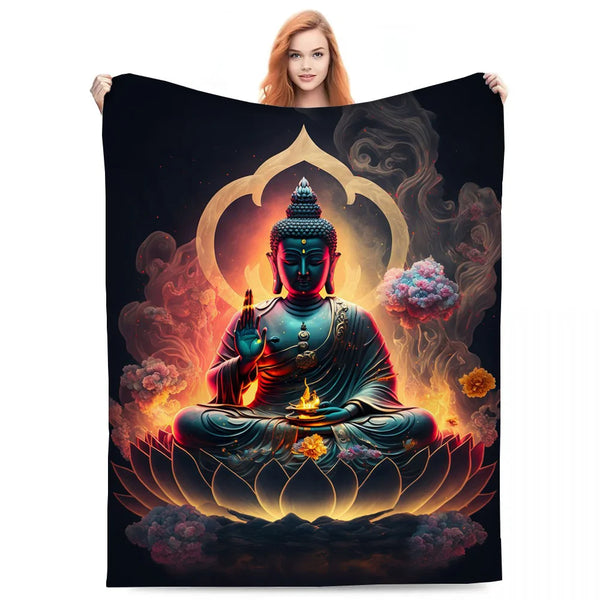 Buddha Plush Blanket-ToShay.org