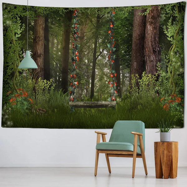 Forest Cottage Tapestry-ToShay.org