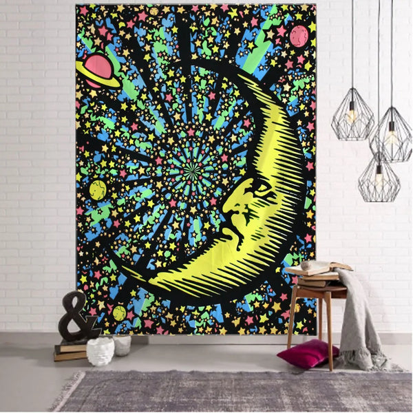 Sun Moon Art tapestry-ToShay.org