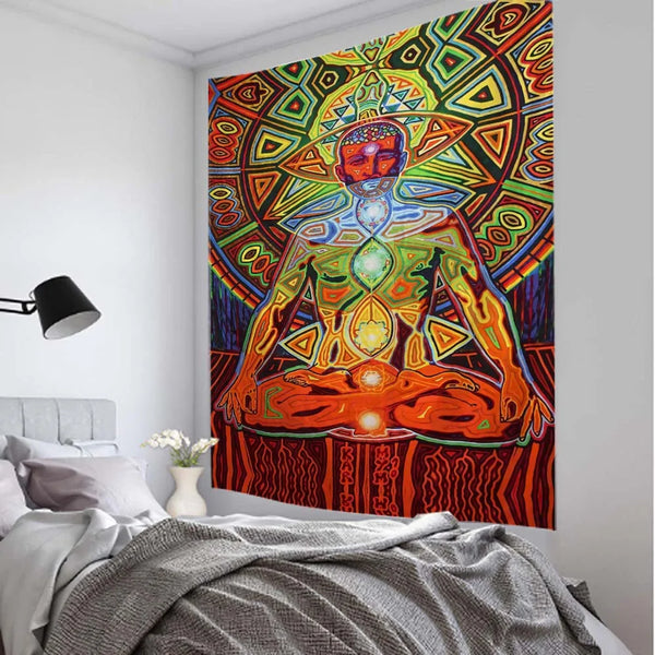 Psychedelic Art Print Tapestry-ToShay.org