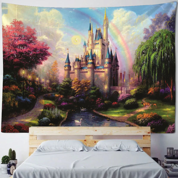 Fairytale Castle Tapestry-ToShay.org