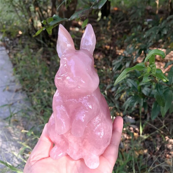 Pink Rose Quartz Rabbit-ToShay.org