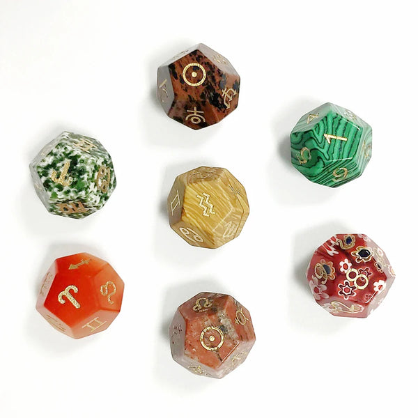 Mixed Crystal Platonic Solid Dice-ToShay.org