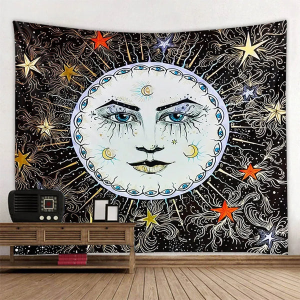 Sun Moon Art tapestry-ToShay.org