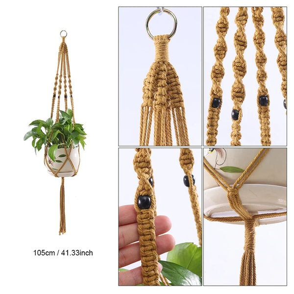 Macrame Plant Hanger Baskets-ToShay.org