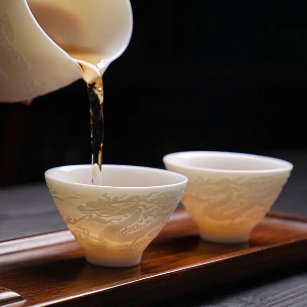 White Ceramic Tea Cup-ToShay.org