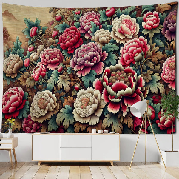 Flower Art Tapestry-ToShay.org