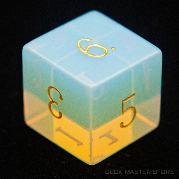 White Opalite Dice-ToShay.org