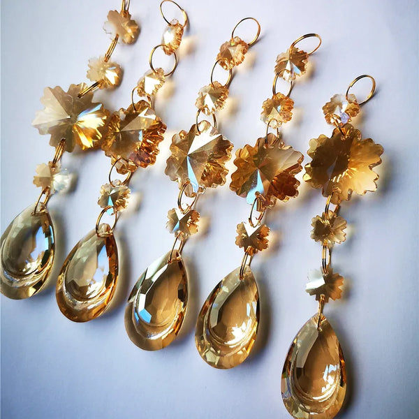 Champagne Crystal Pendants-ToShay.org