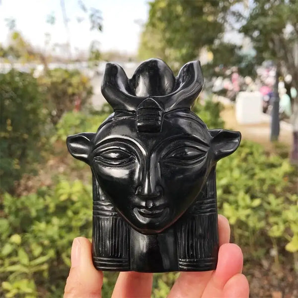 Black Obsidian Cow Goddess-ToShay.org