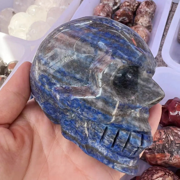 Blue Lapis Lazuli Skull-ToShay.org