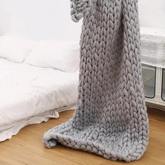 Knitted Throw Blanket-ToShay.org