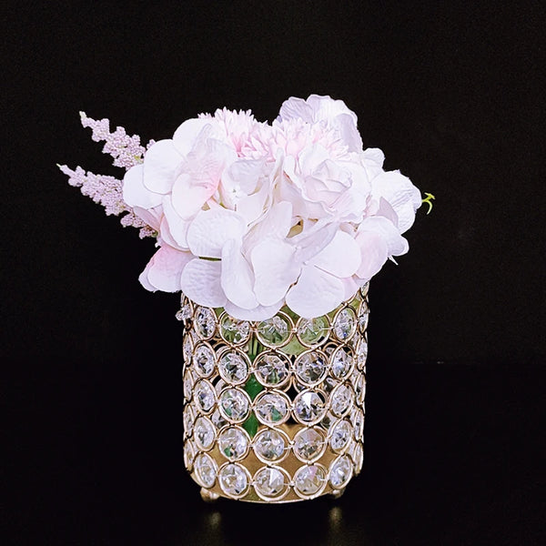 Crystal Bead Flower Vase-ToShay.org