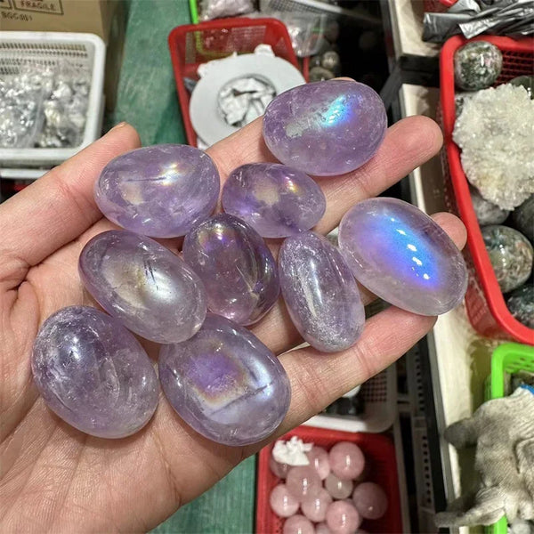 Purple Aura Amethyst Stones-ToShay.org