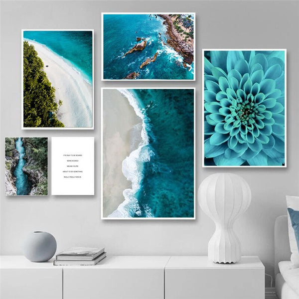 Blue Ocean Wall Art-ToShay.org